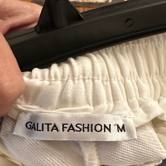 Stylish Denim and White Contrast Pants - Picture 5 of 5